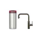 Quooker Flex Square | Reservoirs COMBI | Gunmetal | sofort-Kochend-Wasserhahn